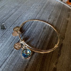Blue crystal Alex and Ani bangle. Blue sparkle